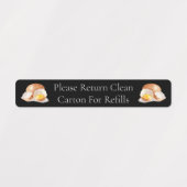 Kartonnen doos Ei Kartonnen doos Labels (Design 1)