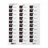 Kartonnen doos met label op Birthday (Full Sheet)