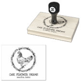 Kartonnen doos rubberstempel (Gestempeld)