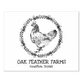 Kartonnen doos rubberstempel (Afrduk)