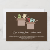 Kartonnen dozen bruine bewegende aankondiging (Voorkant)