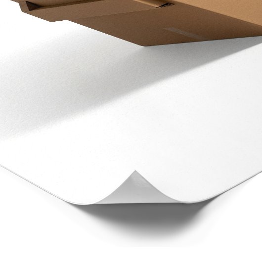 Kartonnen dumpster ontwerp poster (Hoek)