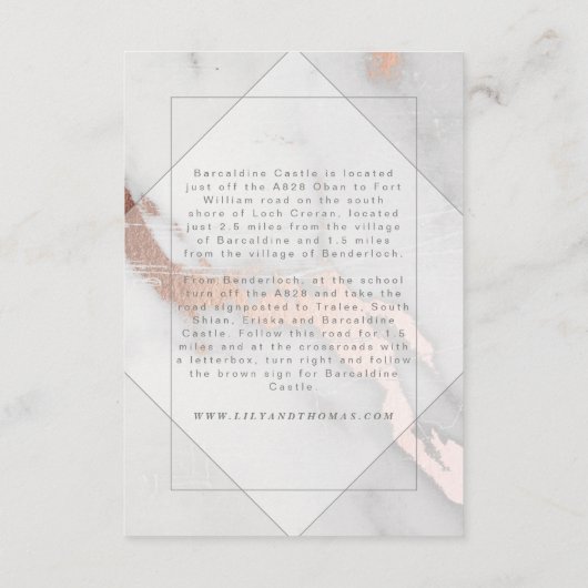 KARTONNEN EN GOUDE WEDDRIESTEUNKAART VOOR ROOS INFORMATIEKAARTJE (Achterkant)