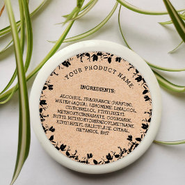 Kartonnen flessen met productlabel | Zeep Ronde Sticker