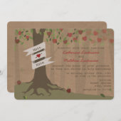 Kartonnen geïnspireerde Apple Orchard bruiloft uit Kaart (Voorkant / Achterkant)