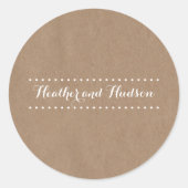 Kartonnen geïnspireerde bruiloft Sticker (Voorkant)