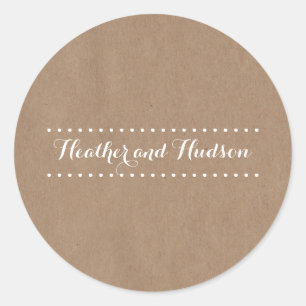 Kartonnen geïnspireerde bruiloft Sticker