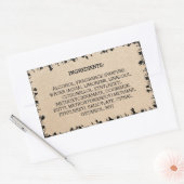 Kartonnen ingrediënten Productlabel Natuurlijke bl Rechthoekige Sticker (Envelop)