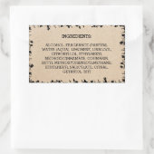 Kartonnen ingrediënten Productlabel Natuurlijke bl Rechthoekige Sticker (Tas)