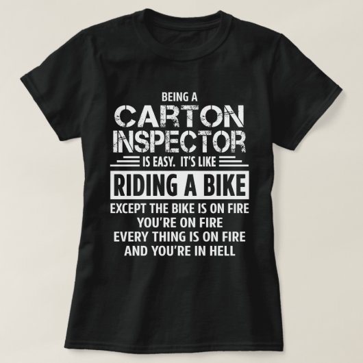 Kartonnen inspecteur t-shirt (Design voorkant)