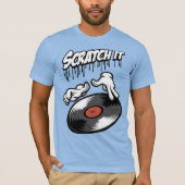 Kartonnen muis en hiphopdisk t-shirt (Voorkant)