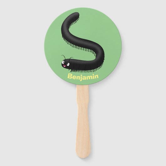 Kartonnen pijl handwaaier (Achterkant)