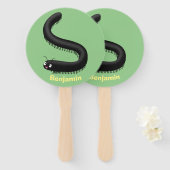 Kartonnen pijl handwaaier (Voorkant en achterkant)