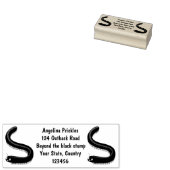 Kartonnen pijl rubberstempel (Gestempeld)