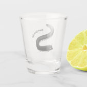 Kartonnen pijl shot glas (Achterkant)