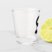 Kartonnen pijl shot glas (Links)