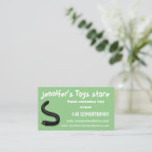 Kartonnen pijl visitekaartje (Staand voorkant)