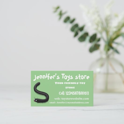 Kartonnen pijl visitekaartje (Staand voorkant)