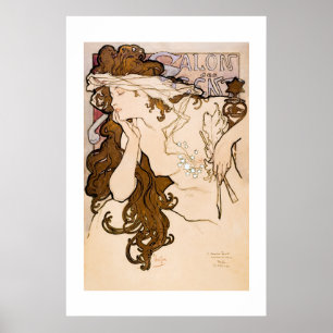 KARTONNEN POSTER : ALPHONSE MARIA MUCHA : SALON DE