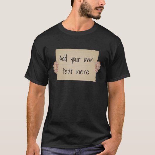 Kartonnen Protestsjabloon T-shirt (Voorkant)