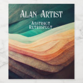 KARTONNEN SHOW ONTVANGST WIJNFLES WIJN ETIKET (Enkel label)