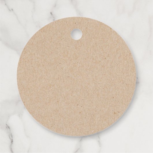 Kartonnen vakantie heilige bes handgemaakt bedankjes labels (Achterkant)