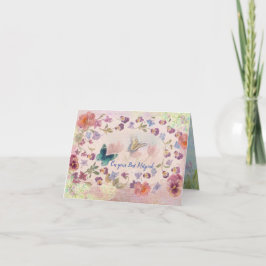 Kartonnen vlinder en botanische notitiekaart