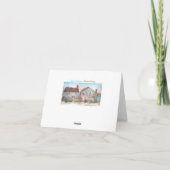 Kartonnen vlinder en botanische notitiekaart (Achterkant)