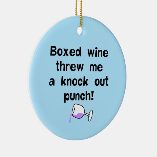 kartonnen wijn keramisch ornament (Rechts)