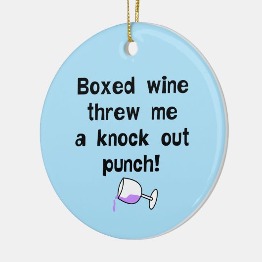 kartonnen wijn keramisch ornament (Links)