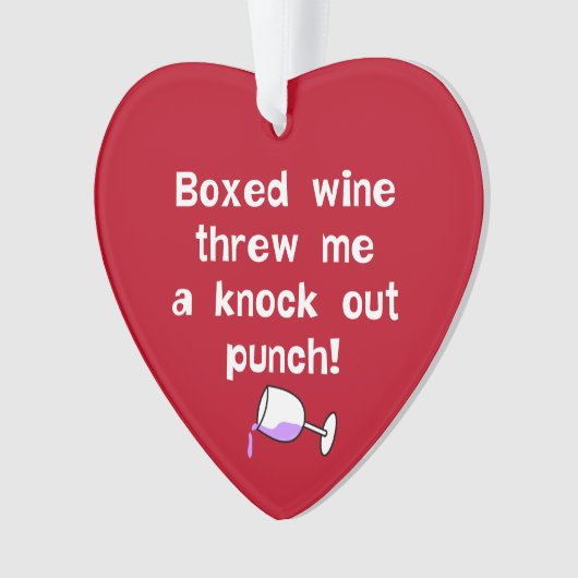 kartonnen wijn ornament (voorkant)