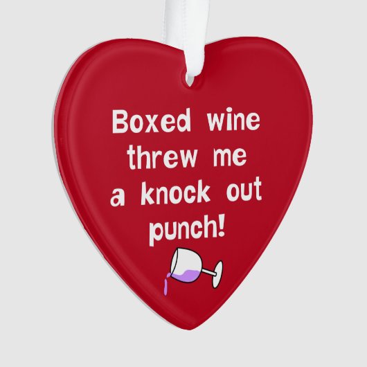 kartonnen wijn ornament (voorkant)