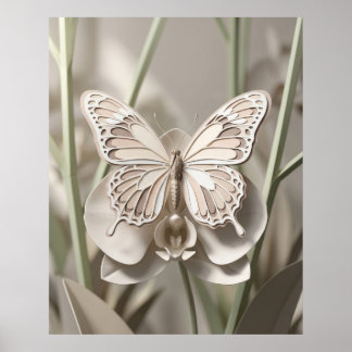 Kartonvlinderorchidee Poster