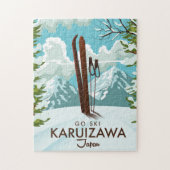 Karuizawa Japan Skiing-reisposter Legpuzzel (Verticaal)