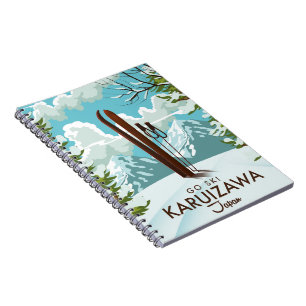 Karuizawa Japan Skireisposter Notitieboek