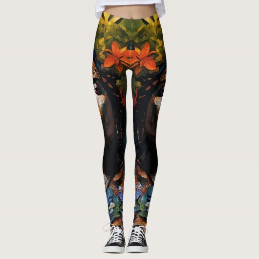 "Karuma" Oerwoud Dream - Vrouwen in het Amazonegeb Leggings (Voorkant)