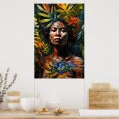 "Karuma" Oerwoud Dream - Vrouwen in het Amazonegeb Poster (Keuken)