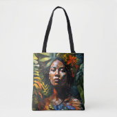 "Karuma" Oerwoud Dream - Vrouwen in het Amazonegeb Tote Bag (Voorkant)