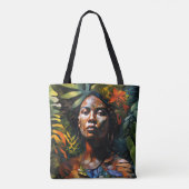 "Karuma" Oerwoud Dream - Vrouwen in het Amazonegeb Tote Bag (Achterkant)