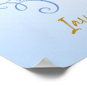 Karuna Reiki Iava Mandala Sky Blue Poster (Hoek)