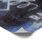 Karuna Reiki Rama Star Marble Blue Poster (Hoek)