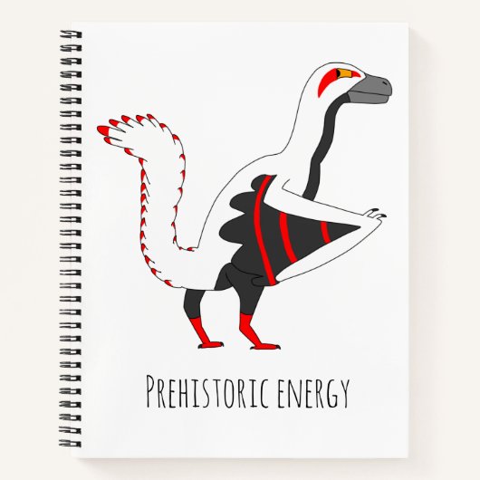 Karura the Archaeopteryx Dino Bird Spiral Notebook Notitieboek (Voorkant)