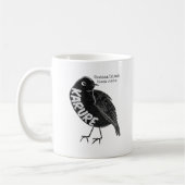 Karure Chatham Island black robin Koffiemok (Links)