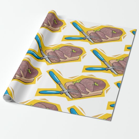 Karvevlees Cadeaupapier (Uitgerold)