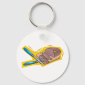 Karvevlees Sleutelhanger (Achterkant)
