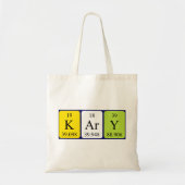 Kary Periodic Table Name canvas tas (Voorkant)