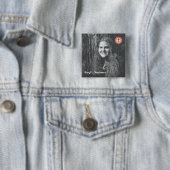 Karyl Ventresco Vierkante Button 5,1 Cm (In situ)