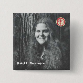 Karyl Ventresco Vierkante Button 5,1 Cm