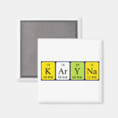 Karyna periodieke table name magnet (Voorkant / Achterkant)