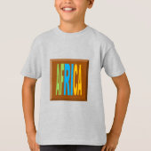 Kas-basisch T-shirt voor kind CHOCOLAT AFRICA (Voorkant)